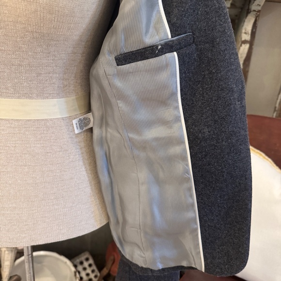 BANANA REPUBLIC BLAZER | Grey WOOL Crew JACKET | LINED Classic TAILORED | 6 - Picture 11 of 13